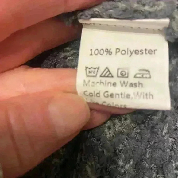 SHEIN open front waterfall cardigan long sleeves in gray women’s size Large EUC - Picture 6 of 7